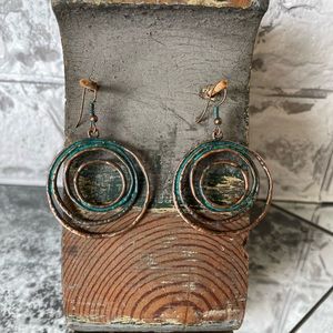 PATINA COPPER EARRINGS